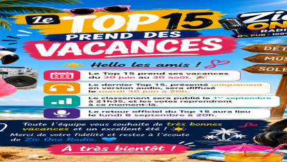 les vacances du top 15